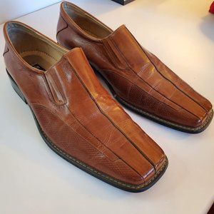 GIORGIO V LEATHER LIGHT BROWN LOAFERS